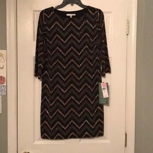 Studio One Black/gold/silver dress